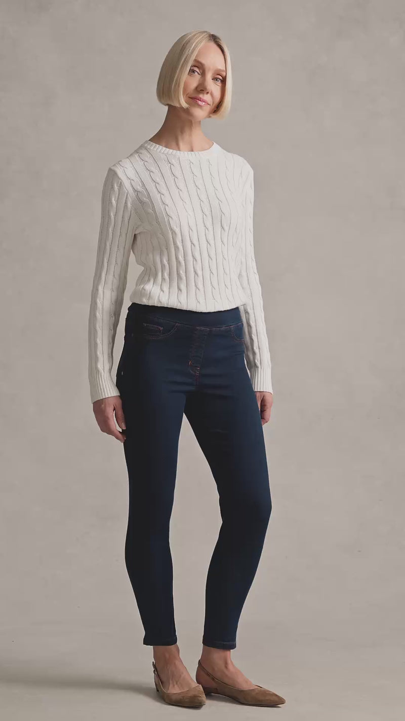 Bengajean® Good Earth Cotton® 7/8 Skinny Leg - Clean Denim Blue