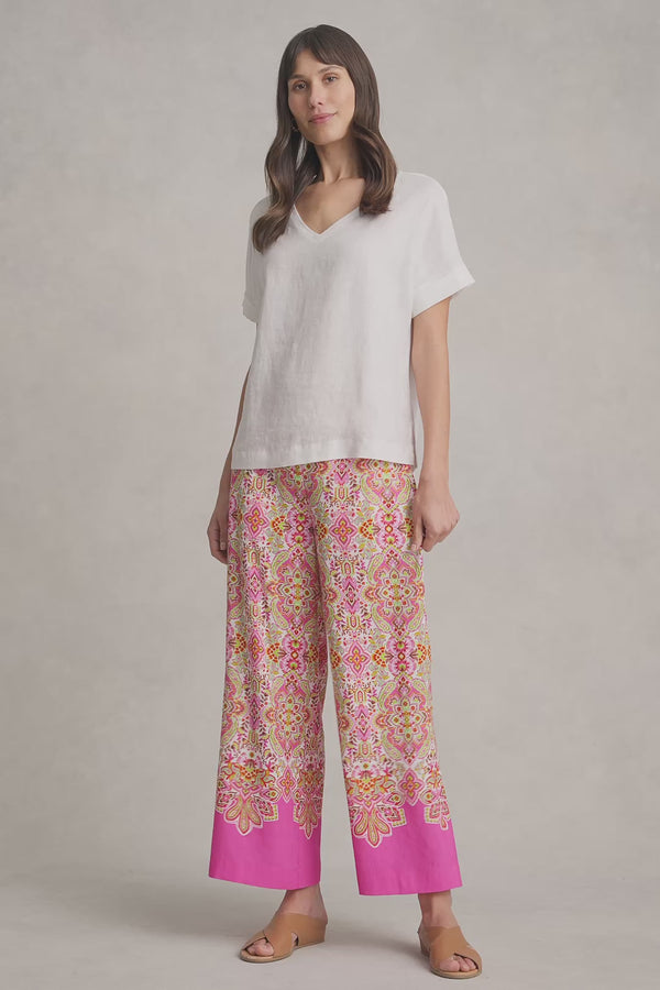 Printed 7/8 Pant - Moroccan Tile Print