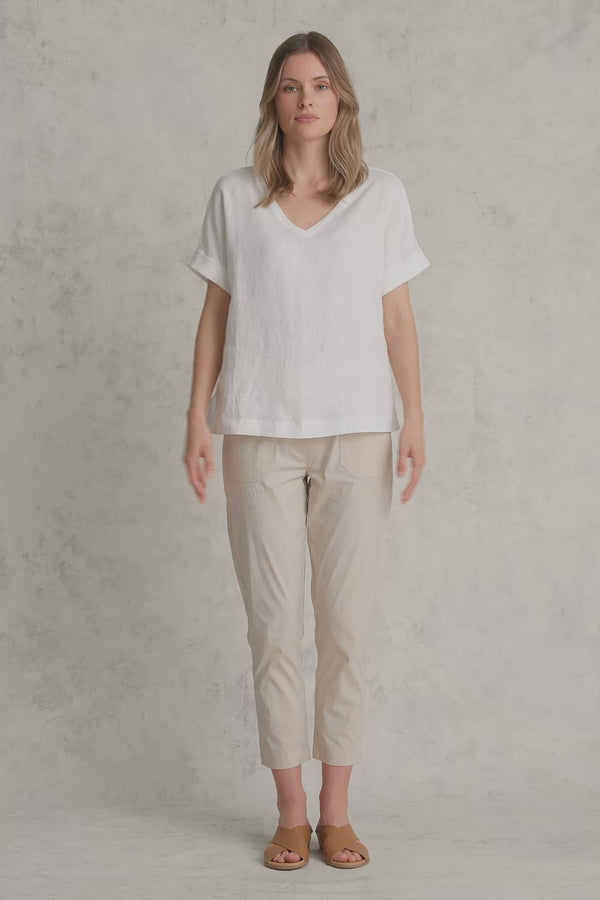 Lightweight Cotton Pant - Pebble