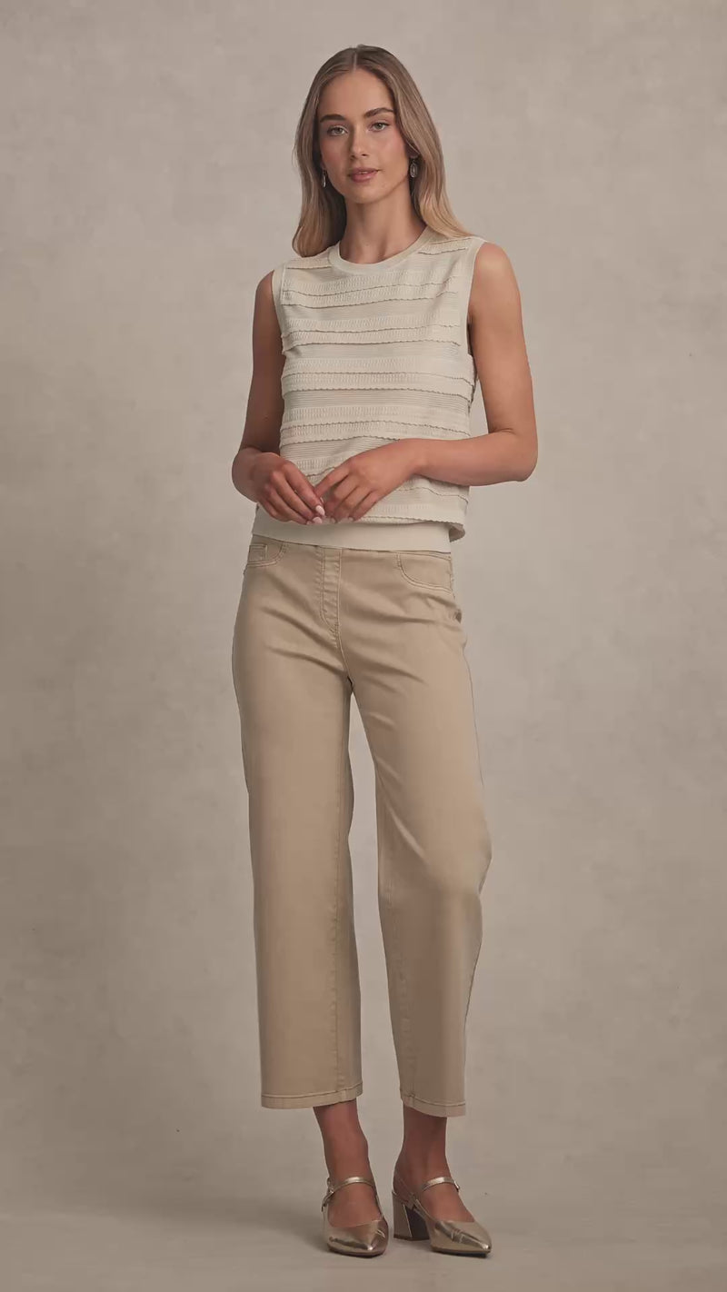 Scallop Detail Tank - Vanilla