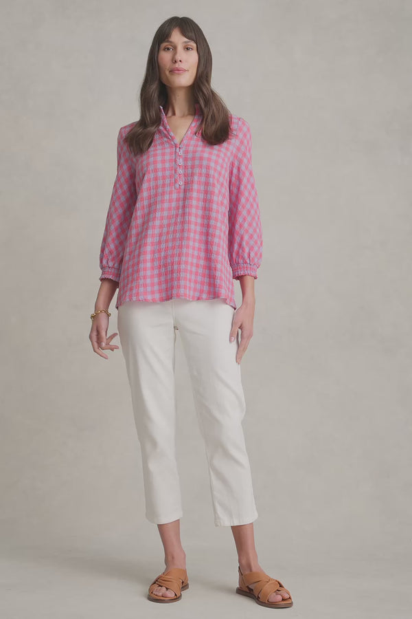 Cotton Gingham Blouse