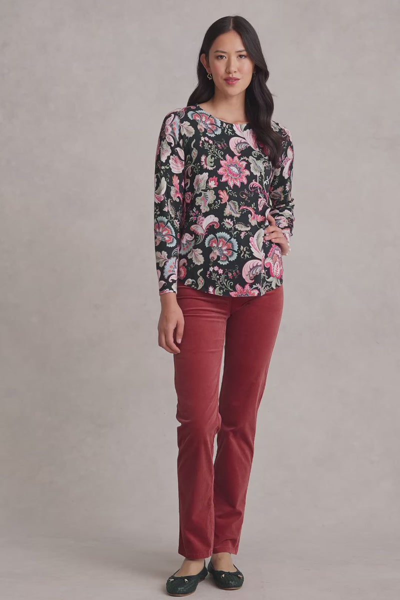 Printed Cotton Jumper - Tapestry Print