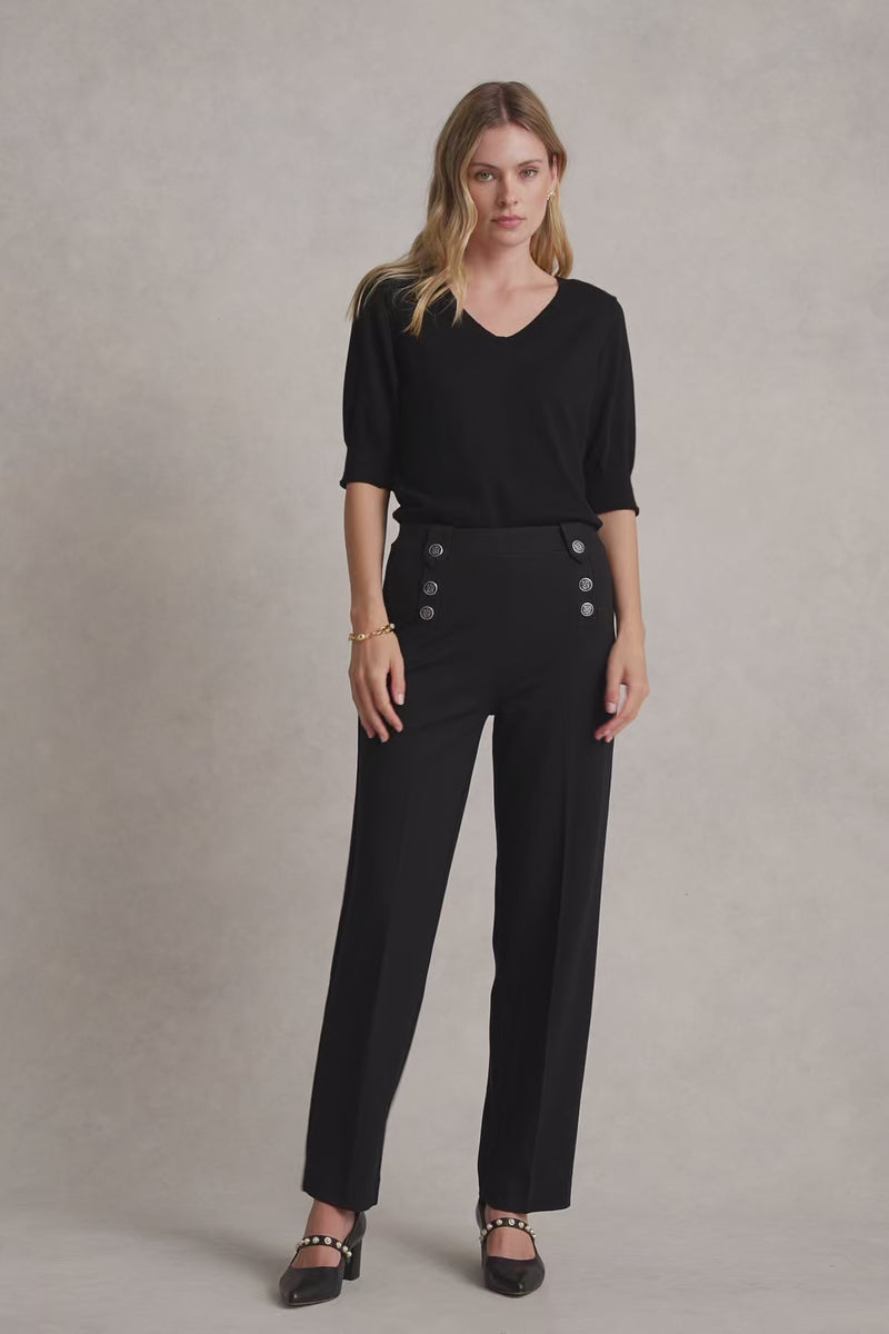 SAILOR PONTE PANT - BLACK 