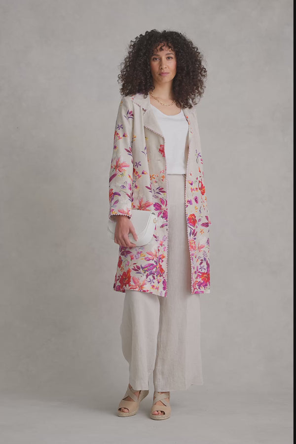 Floral Printed Coat