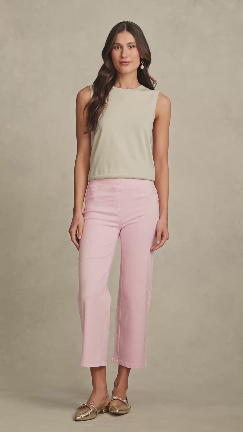 Bengajean® 7/8 Wide Leg - Soft Peony
