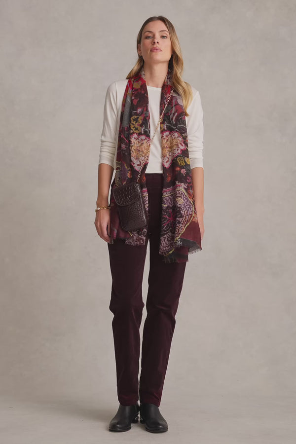 Bengajean® Cord Straight Leg - Burgundy