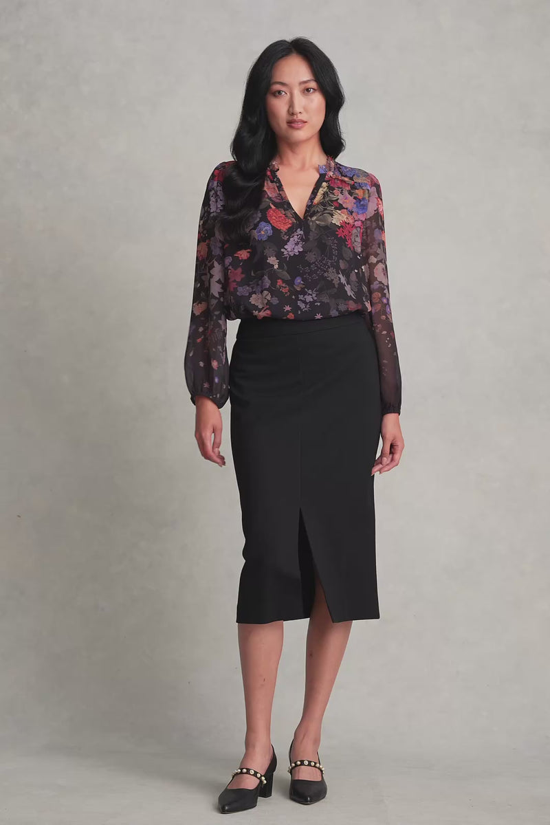 Ponte Midi Skirt - Black