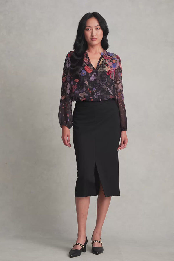 Ponte Midi Skirt - Black