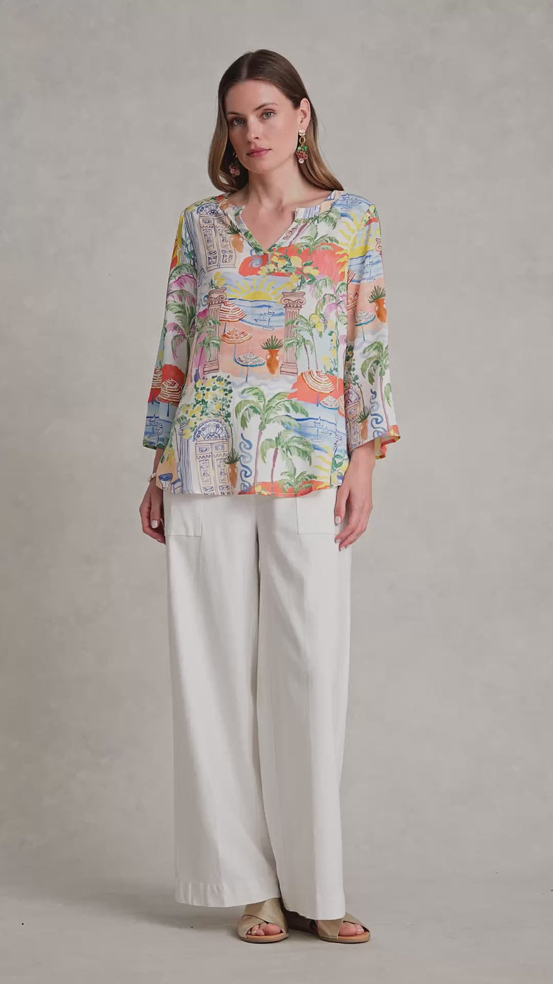 Swing Hem Tunic - Resort Print
