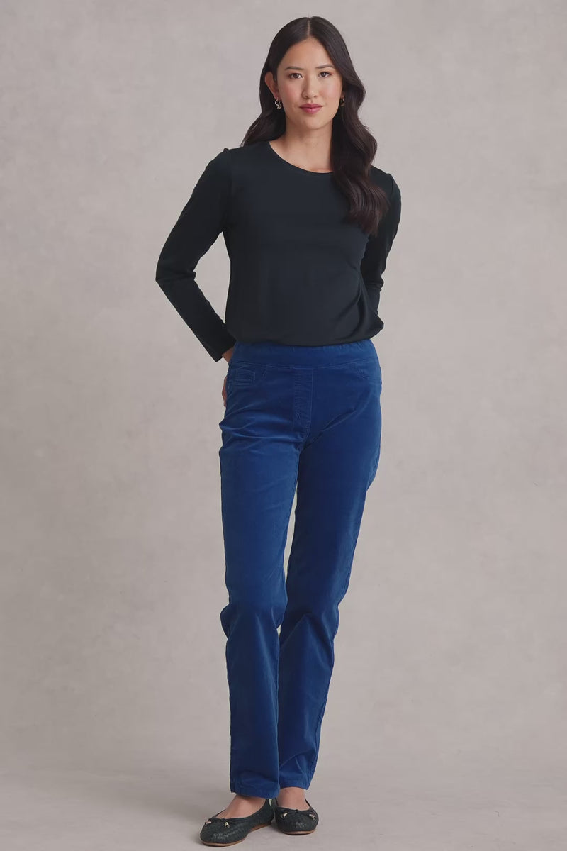 Bengajean® Velvet Straight Leg - Prussian Blue