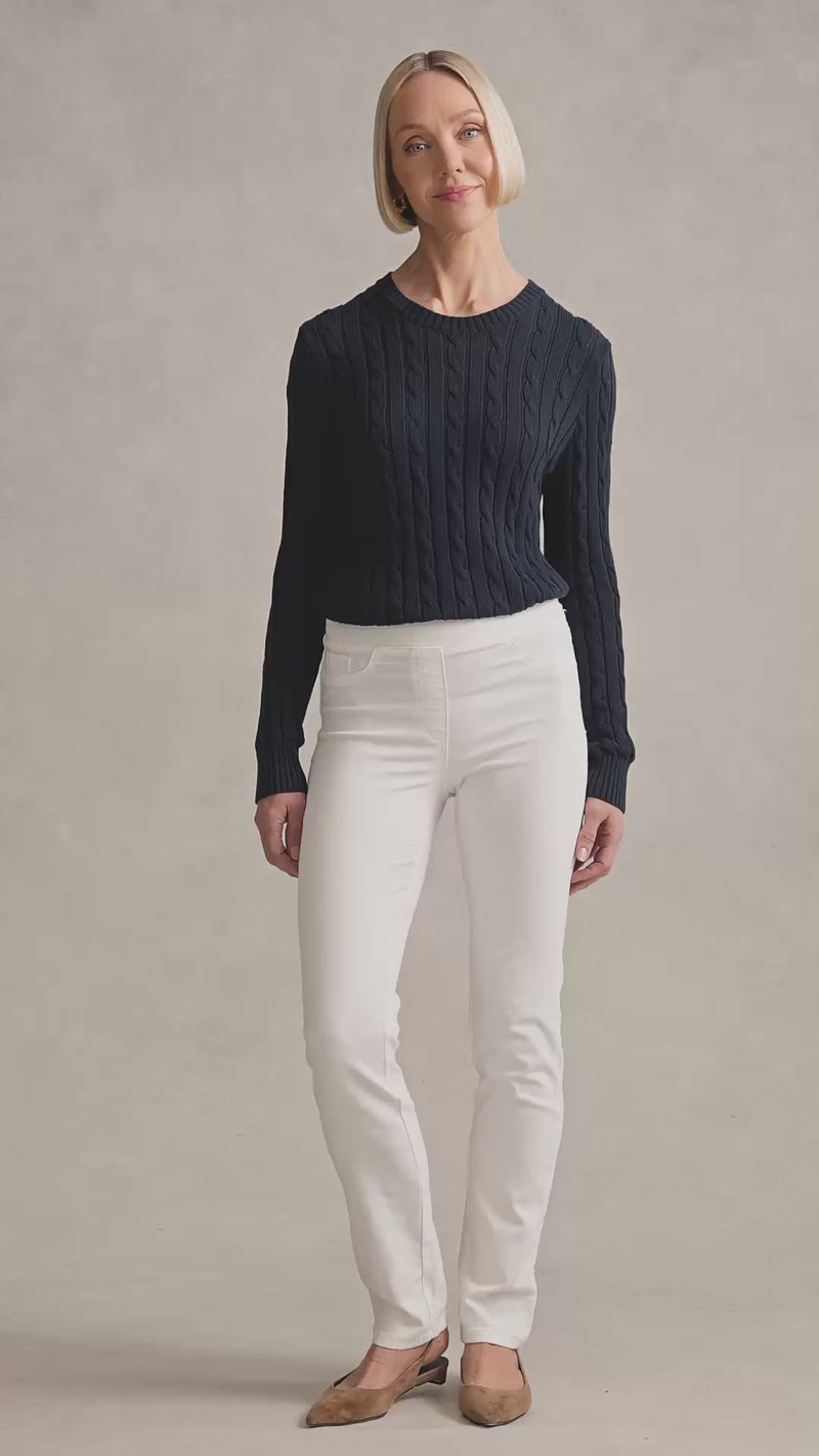 Bengajean® Full Length Straight Leg - White