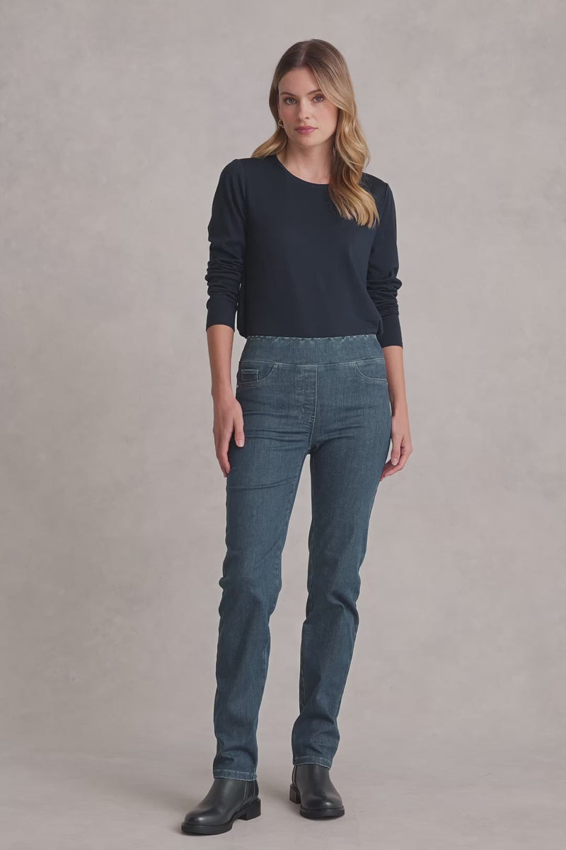 Bengajean® Straight Leg - Indigo Grey Wash