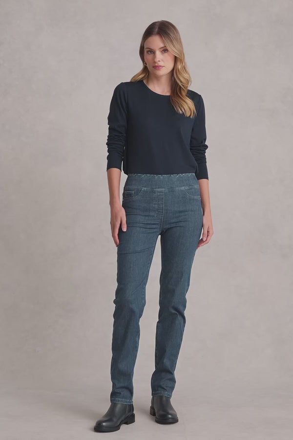Bengajean® Straight Leg - Indigo Grey Wash