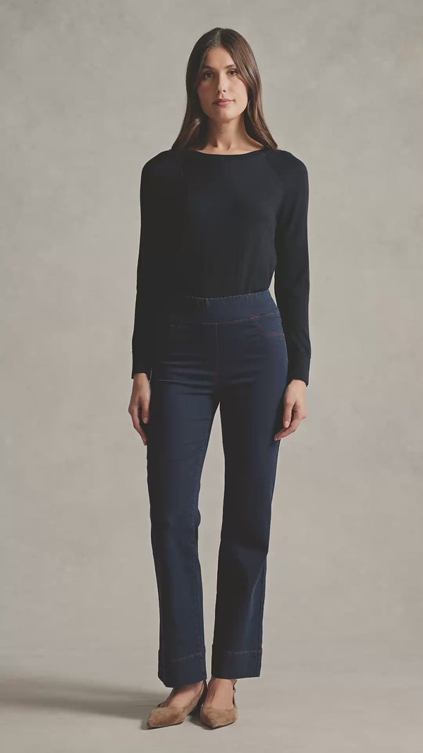 Bengajean® Good Earth Cotton Relaxed Bootcut - Clean Denim Blue