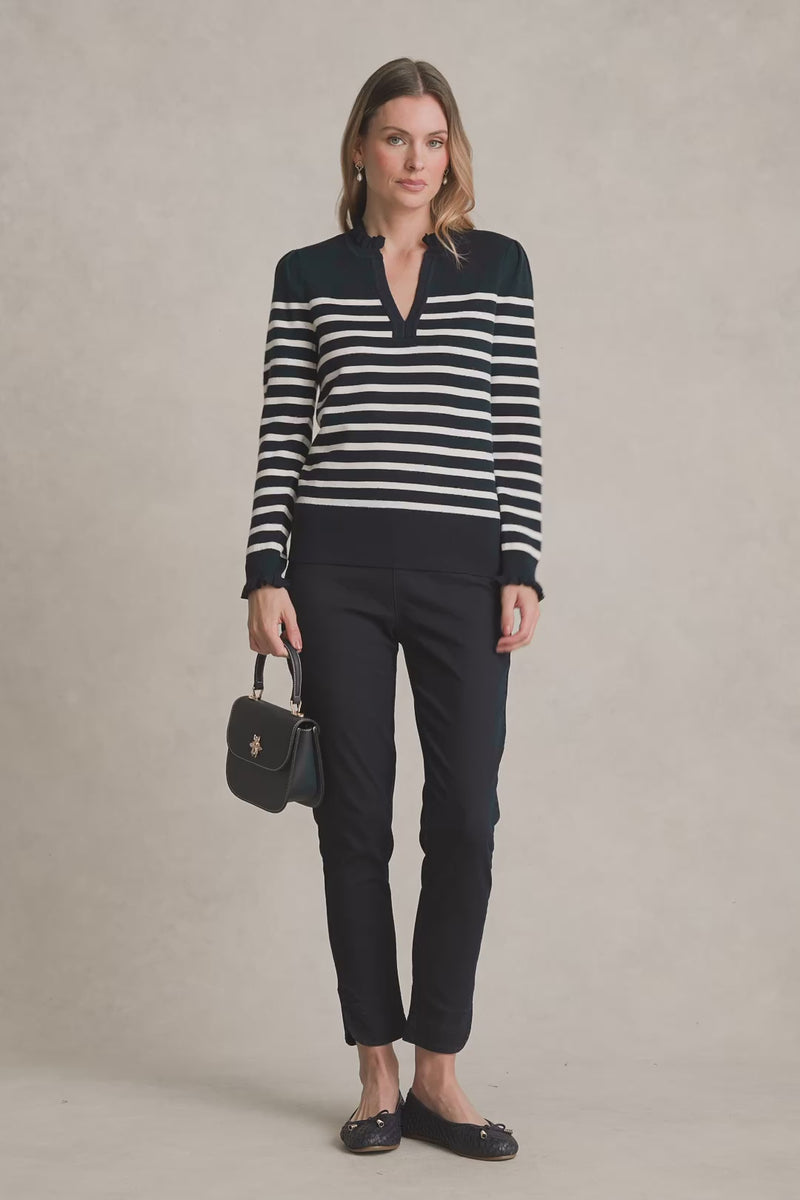 Stripe Wool Jumper - Cream & Ink Stripe