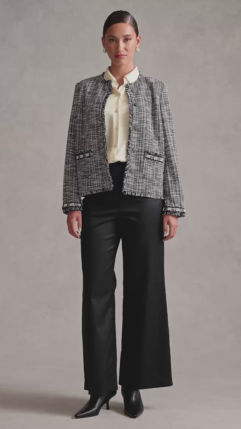 Trim Detail Jacket - Classic Texture