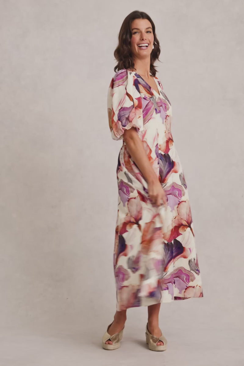 Special Occasion Dress – Impasto Floral Print