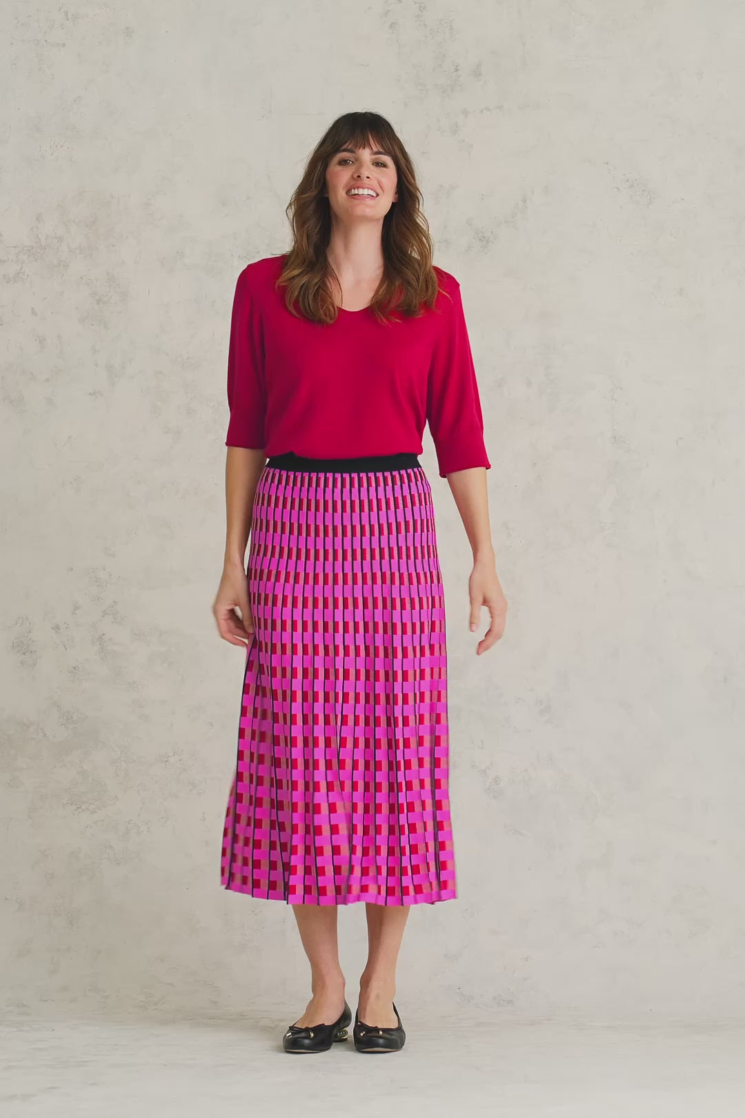 Jacquard discount knit skirt