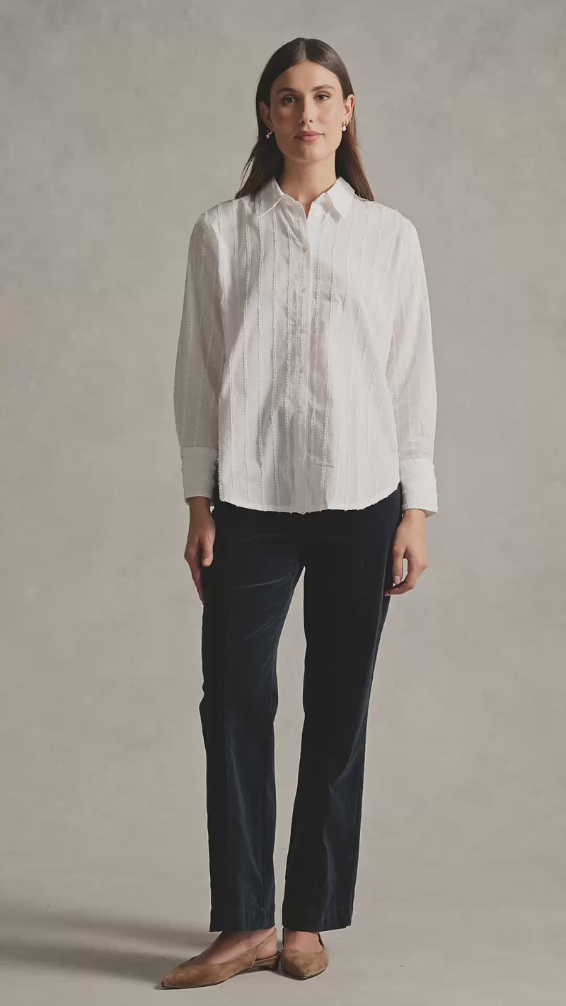 Textured Classic Shirt - White