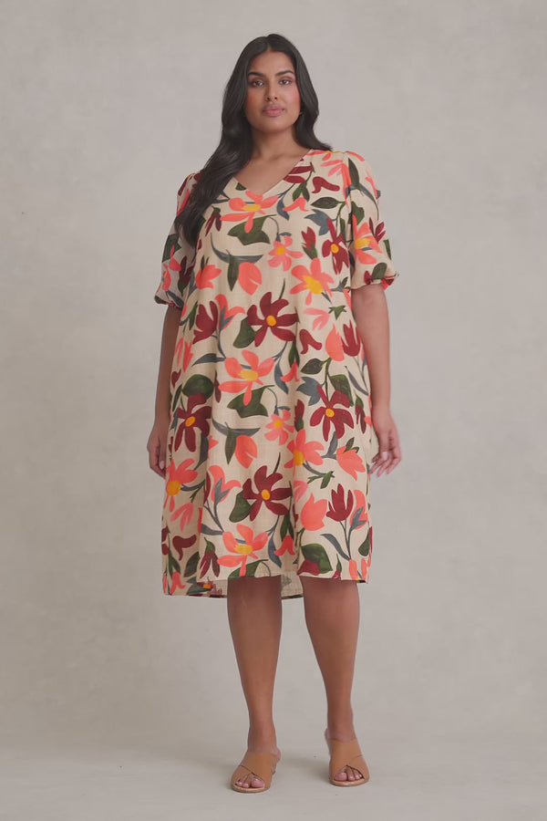 Printed Swing Dress