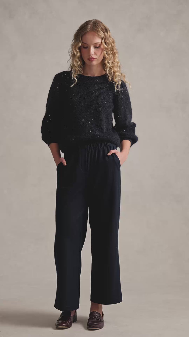 7/8th Boiled Wool Pant – Indigo