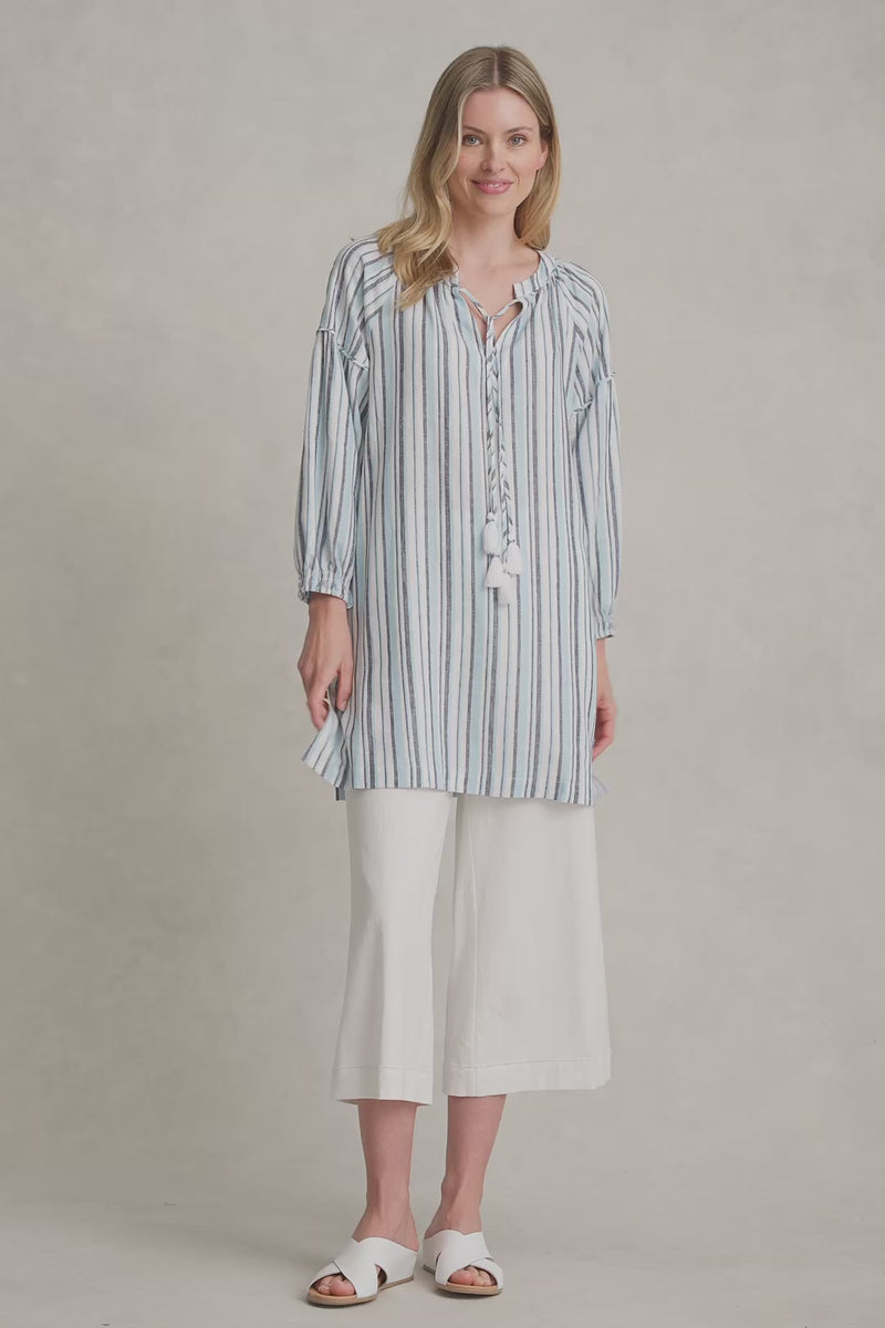 STRIPE KAFTAN - BLUE MULTI STRIPE