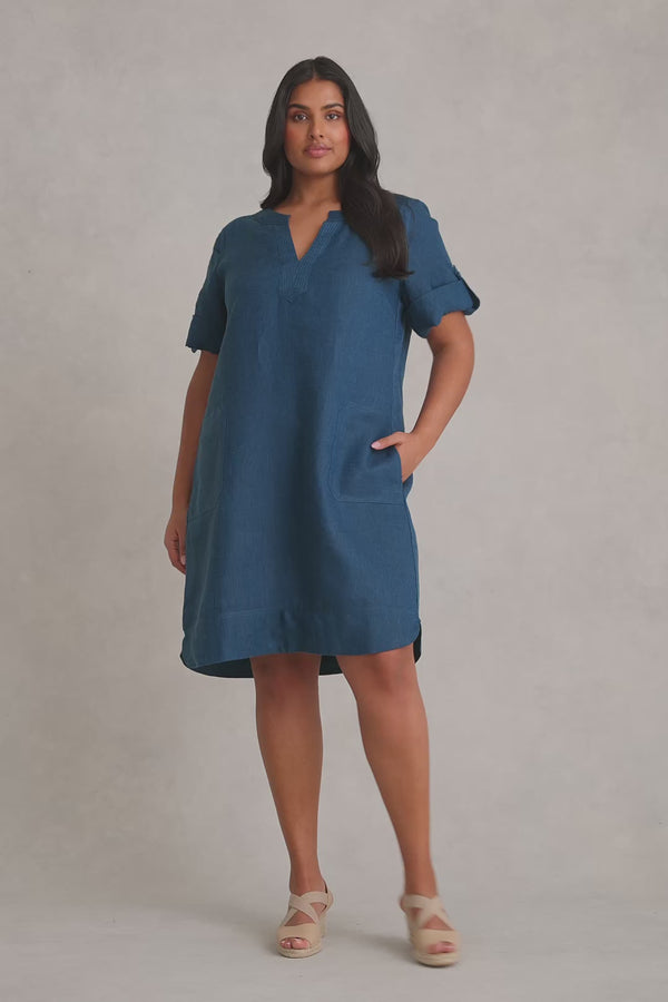 French Linen Shift Dress