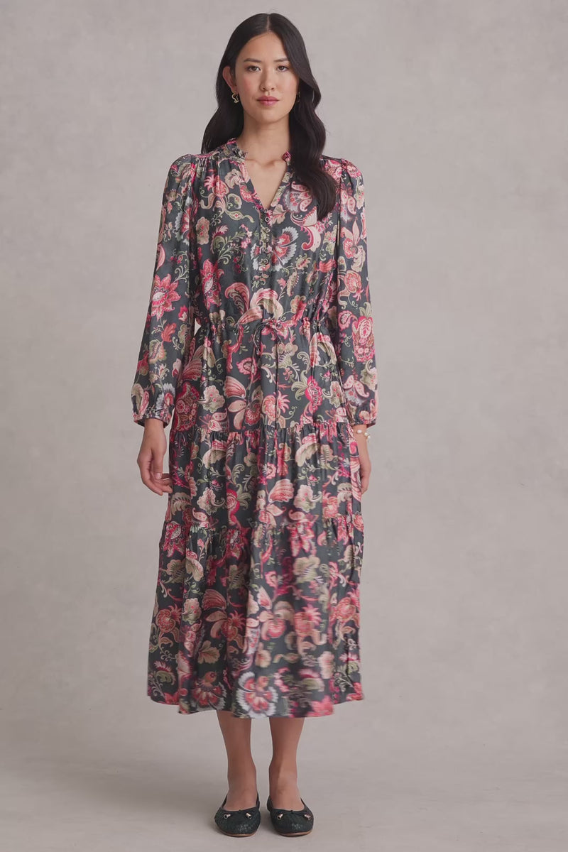 Printed Jacquard Dress - Tapestry Print