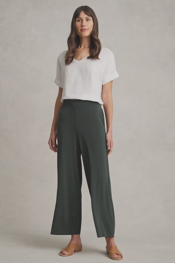 High Twist Palazzo Pant - Dark Khaki