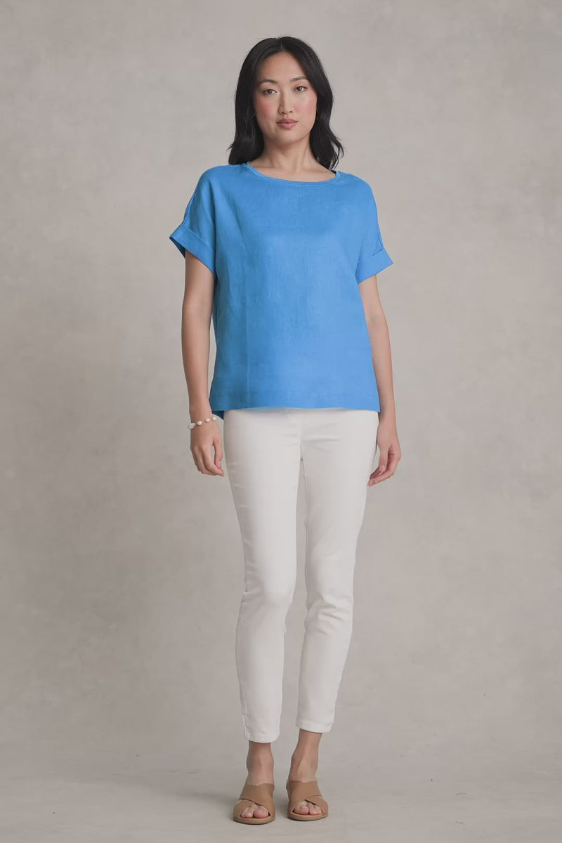 Linen Mix Top - Regata