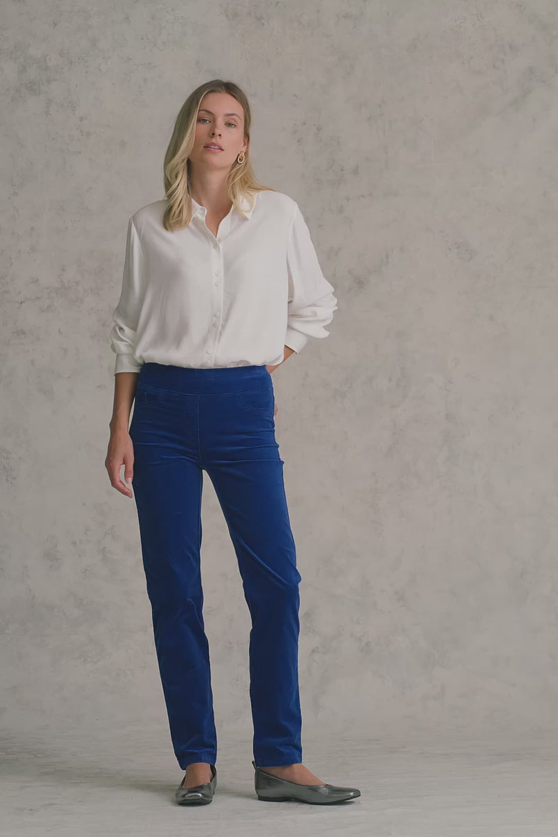 Bengajean® Velvet Straight Leg - Cobalt