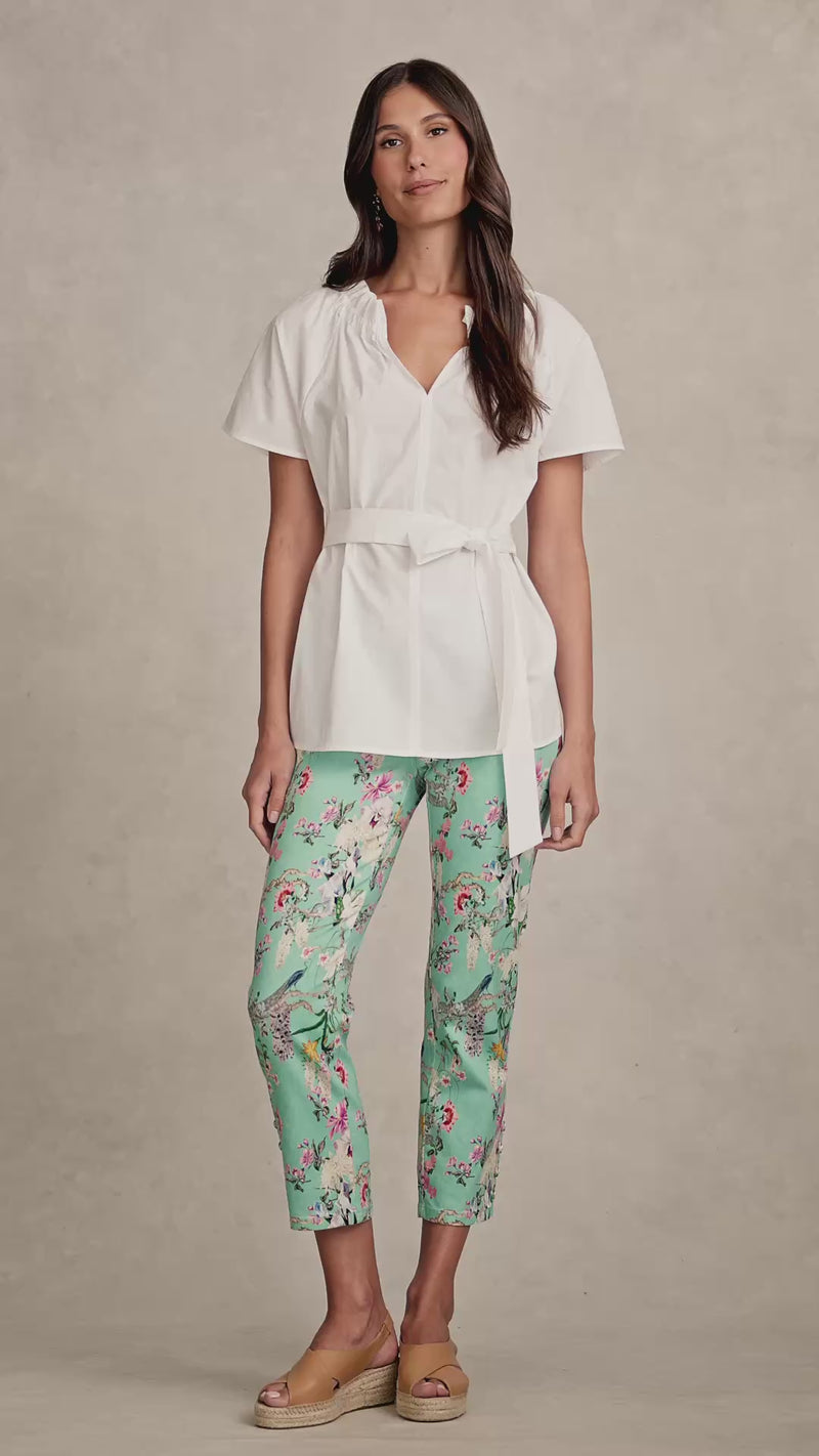 Cotton Swing Blouse - White