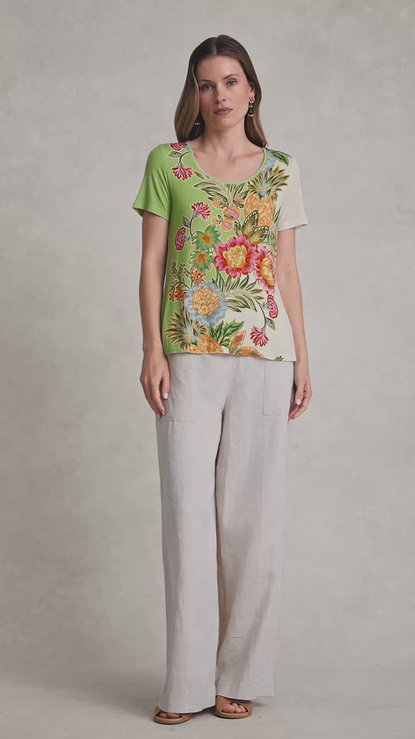 Printed T-Shirt - Tropical Placement