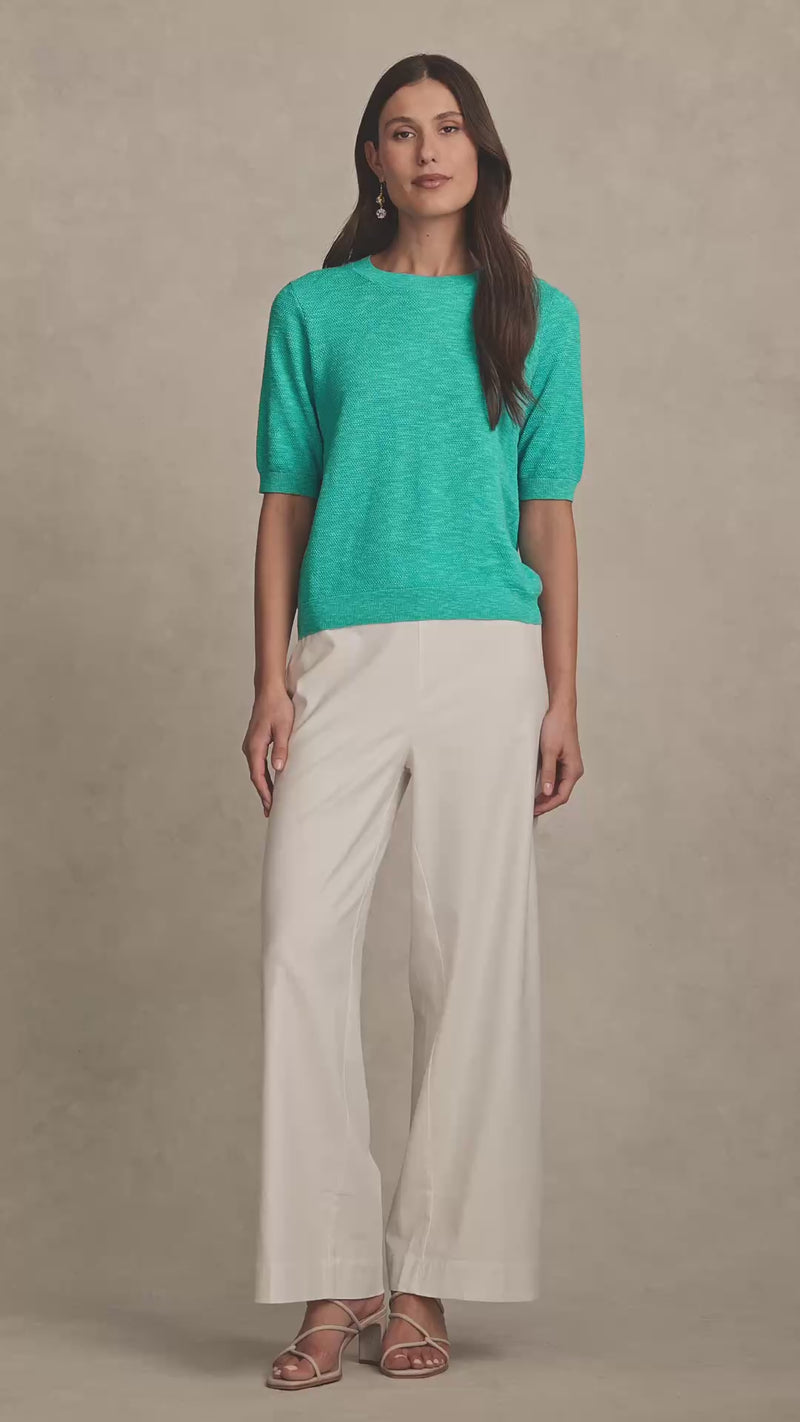 Textured Knit Top - Jewel