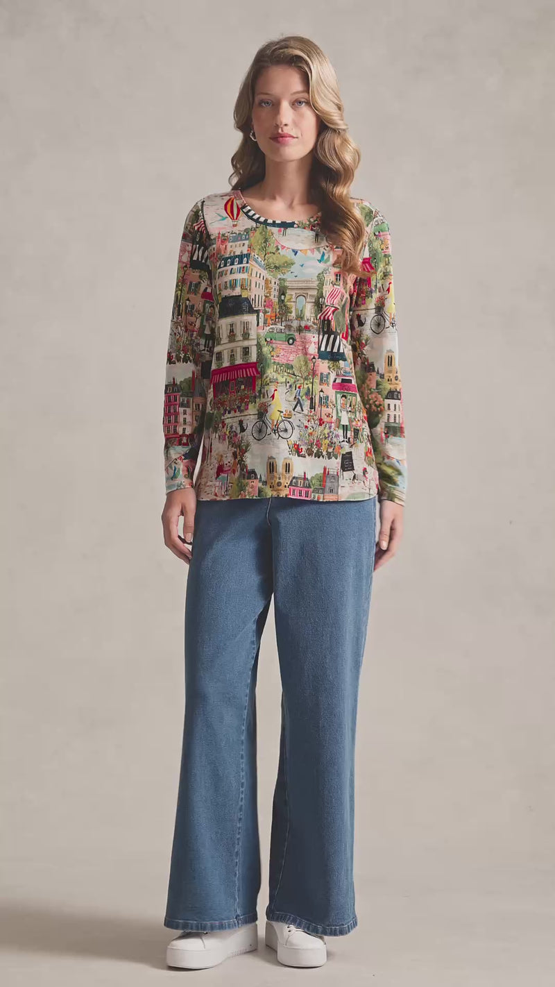 Organic Cotton T-Shirt - Amour Print