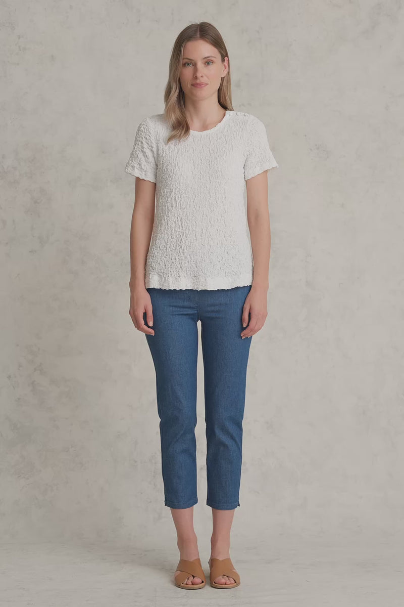 Bengajean  Three Quarter Slim Leg - Ultramine