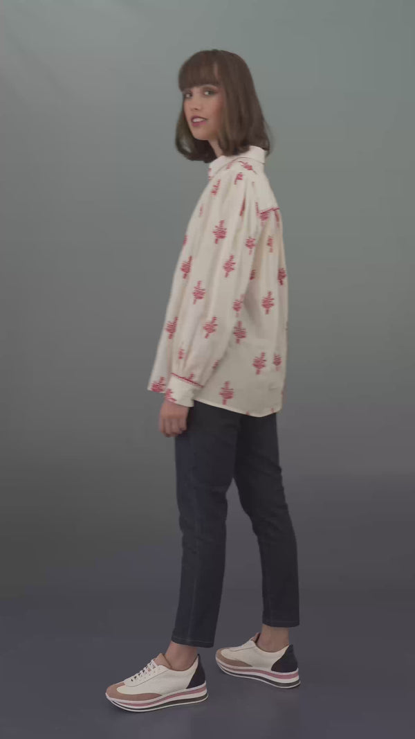 Cotton Embroidered Shirt