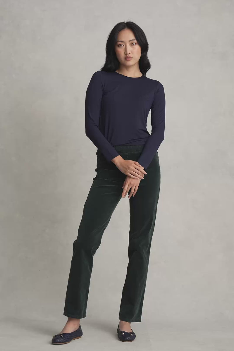 BENGAJEAN CORD STRAIGHT LEG - FOREST GREEN