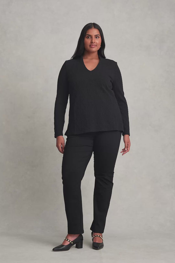 Jacquard Swing Top - Black