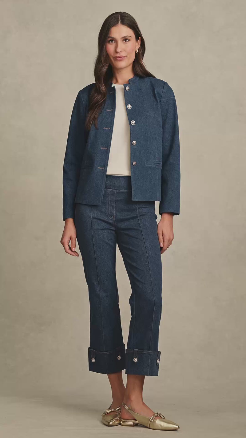 Admiral Denim Jacket - Mid Indigo Wash