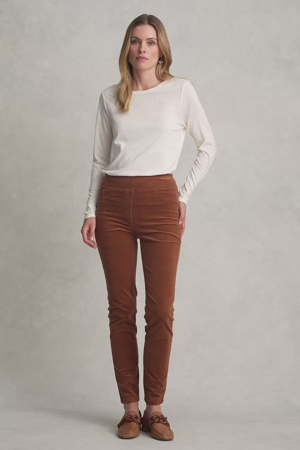 BENGAJEAN CORD SKINNY LEG - CINNAMON