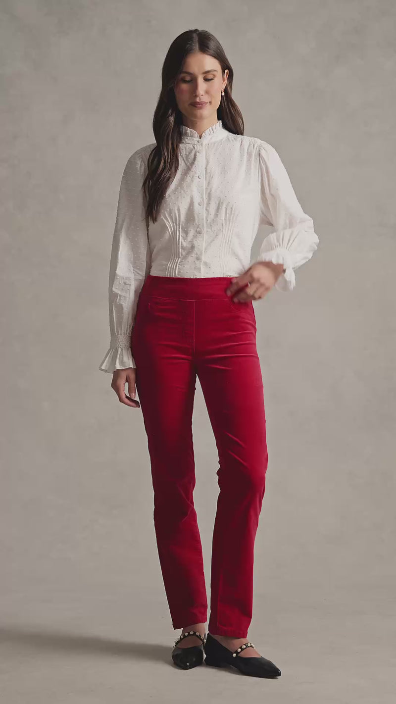 Bengajean® Velvet Straight Leg - Rouge