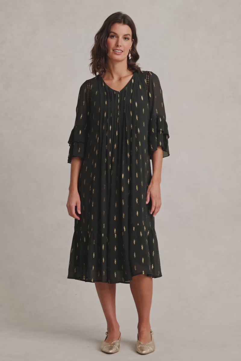 Lurex Clip Dress – Lurex Clip Jacquard