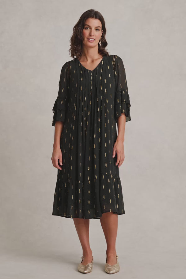Lurex Clip Dress – Lurex Clip Jacquard