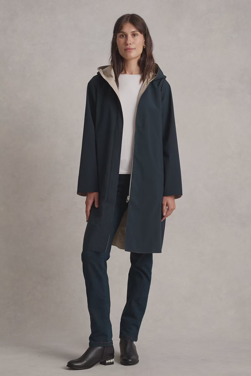 WATER PROOF REVERSIBLE JACKET - INK / STONE 