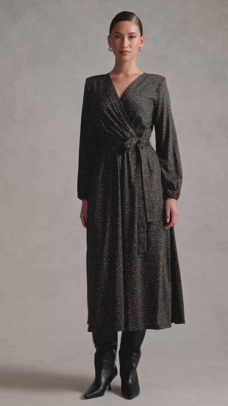 Mercerised Cotton Dress - Dappled Print