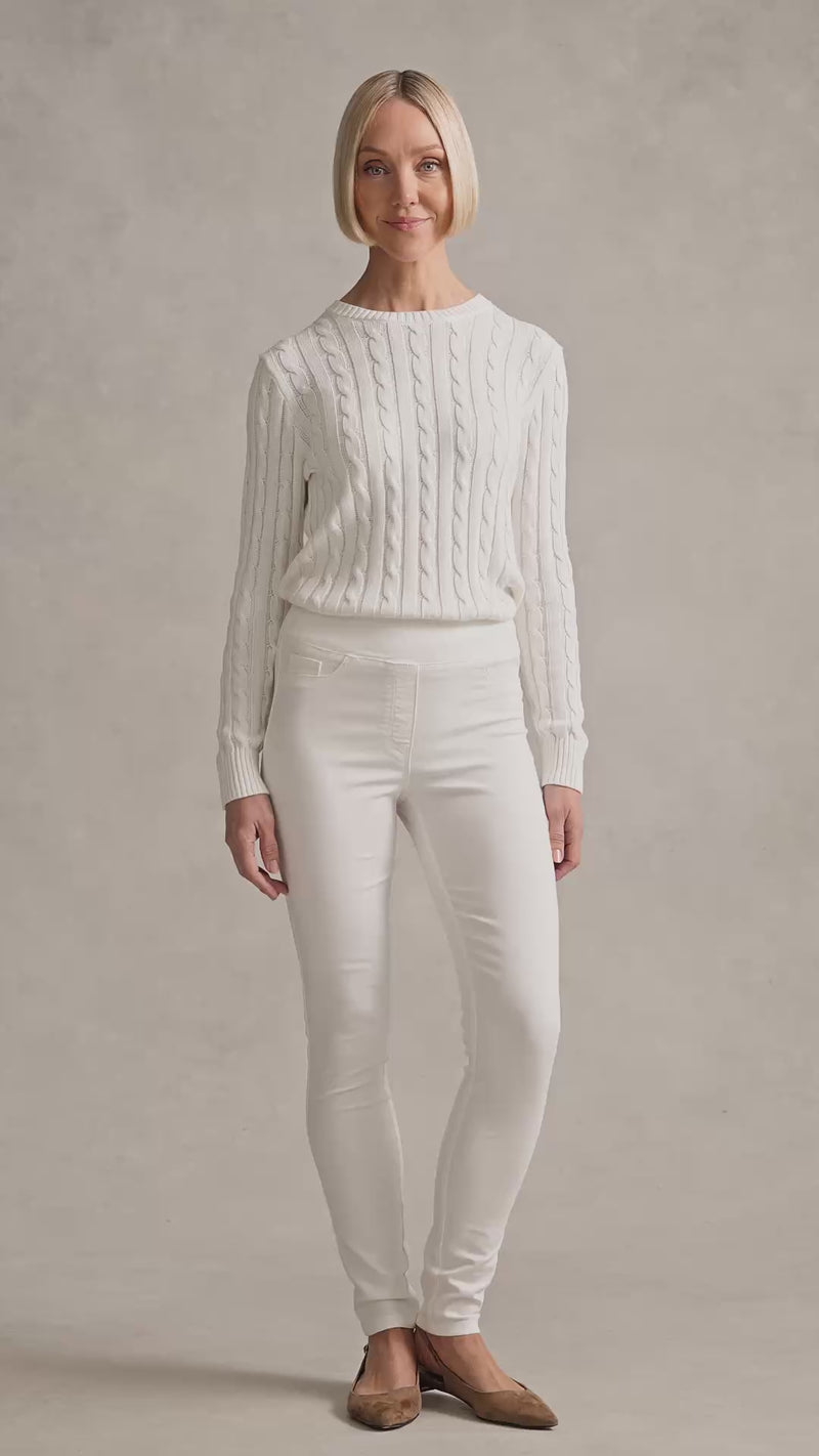Bengajean® Full Length Skinny Leg - White