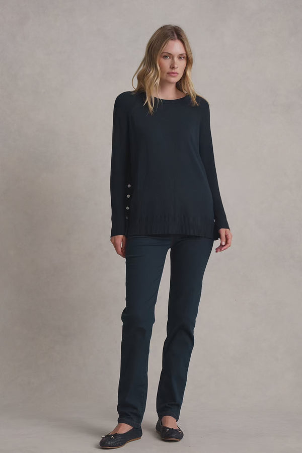 BUTTON SIDE DETAIL JUMPER - INK 