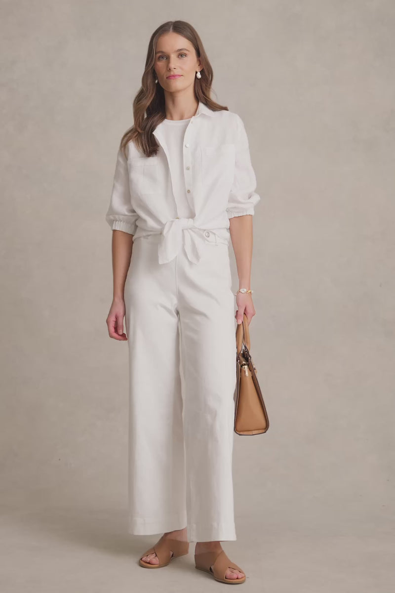 Wide Leg Jeans - White