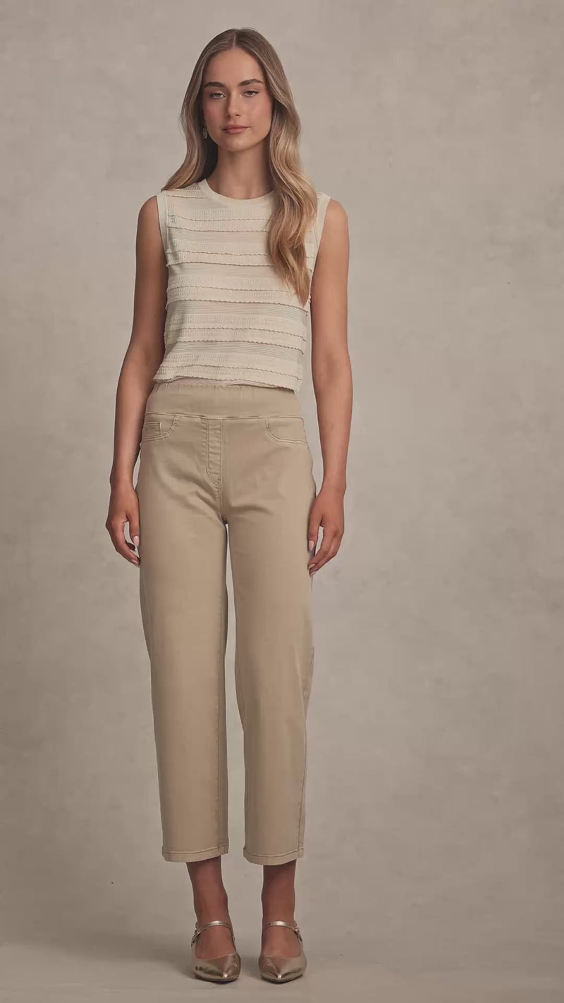 Bengajean® 7/8 Wide Leg - Biscuit